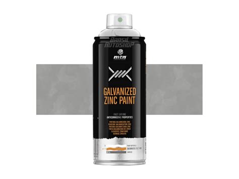 Spray Tinta De Zinco Galvanizado A Frio Fosco MTN PRO GALVANIZED ZINC