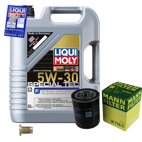 MANN FILTER FILTRE À Huile 5 L Liqui Moly 5W 30 Spécial Tec Pour Alfa