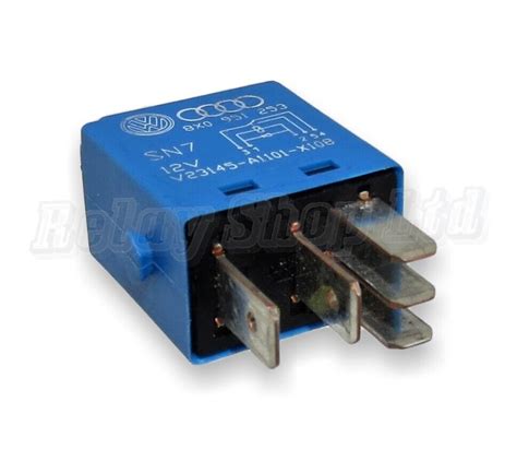 VW Audi Seat Skoda 5 Pin Blue Relay No 650 8X0951253 SN7 V23145 A1101