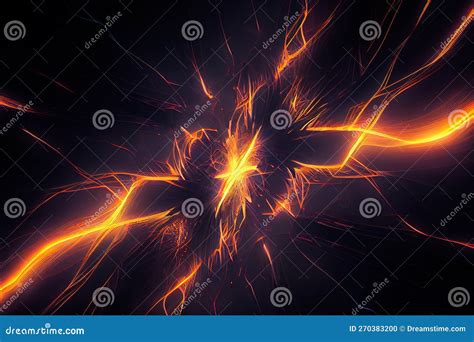 Abstract Electrical Background Energetic Discharge Of Lightning Stock Illustration