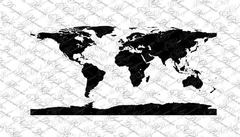 World Map Instant Digital Download Svg Jpeg Png Dxf Cutting Files Etsy