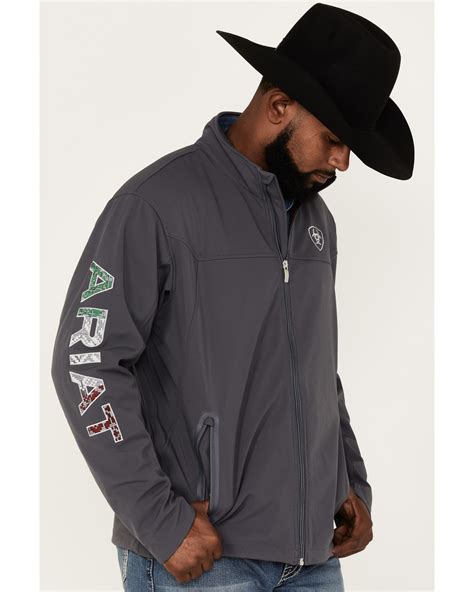 Ariat Mens Team Mexico Thunderbird Zip Front Softshell Jacket Sheplers