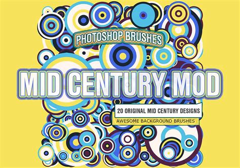 20 Mid Century Mod PS Brushes - Free Photoshop Brushes at Brusheezy!