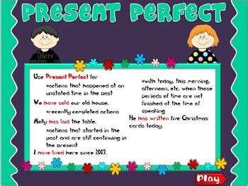 Present Perfect By Othmone Chihab Tpt