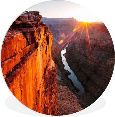 Wall Circle Indoor Wall Circle Lever De Soleil Dans Le Grand Canyon