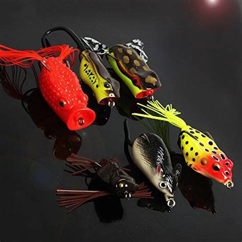 Sougayilang Topwater Frog Rat Soft Swim Crankbait Fishing Lures With