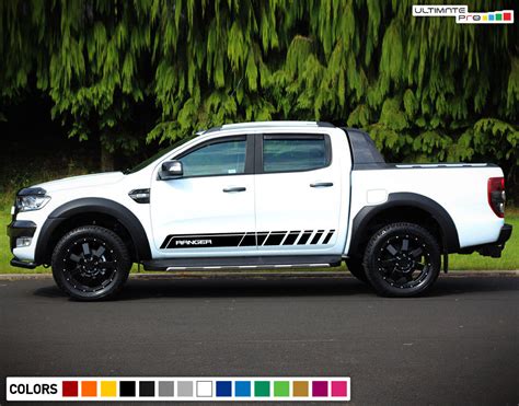 2x Decal Sticker Graphic Side Stripe Kit Compatible With Ford Ranger T6