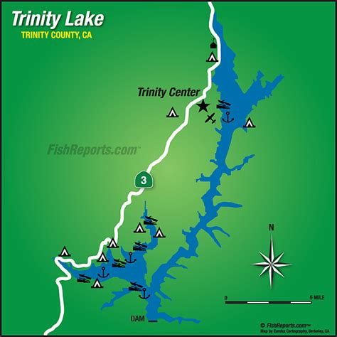 Trinity Lake - Fish Reports & Map