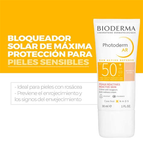 Bloqueador Solar Photoderm Spf 50 Ar Bioderma Piel Con Rosácea