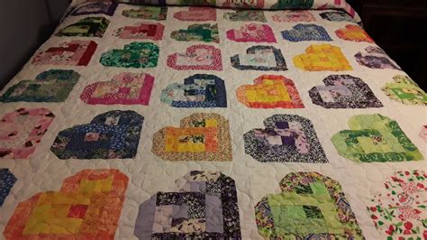 Log Cabin Heart Quilt Pattern Linking Heart Pattern Quilt Pattern Ideas