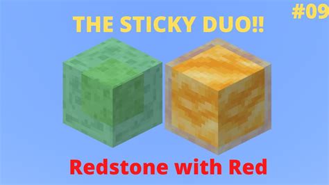 Slime Honey Blocks Redstone With Red Episode 9 Redstone Tutorial