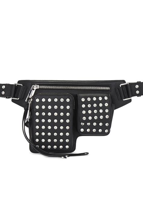 Retrofete Liana Belt Bag In Black Silver Revolve