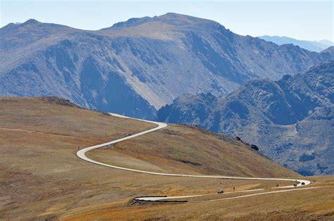 Autoroute Trail Ridge Road Door Het Rocky Mountain National Park