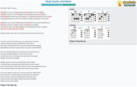 Chord Dead Drunk And Naked Drive By Truckers Tab Song Lyric