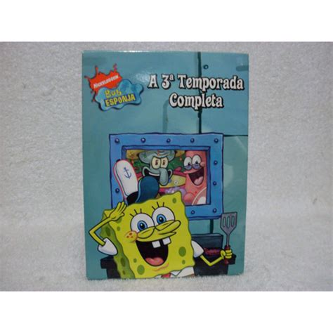 Box dvd Bob Esponja A 3ª Temporada Completa Submarino