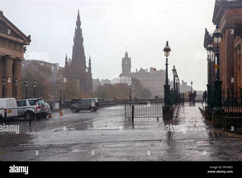 a rainy day in Edinburgh, Scotland Stock Photo - Alamy