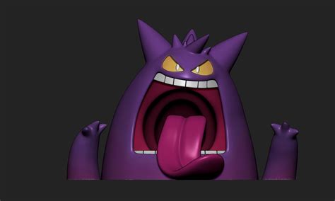 Stl File Pokemon Gigantamax Gengar・3d Printer Model To Download・cults