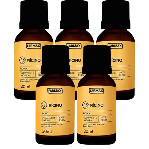 Kit Oleo De Ricino Natural Farmax Puro Ml Shopee Brasil