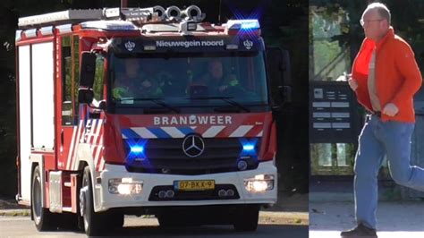 Opkomst Uitruk Brandweer Nieuwegein Noord TS 09 2731 Met Spoed Naar