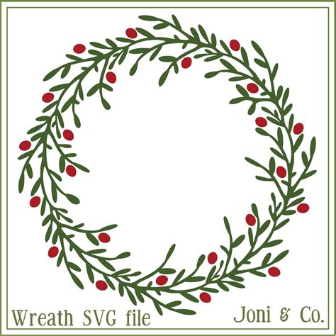 Wreath Outline Svg