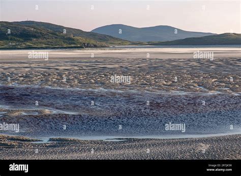 Sand Textures On Seilebost Beach And Luskentyre Beach At Low Tide