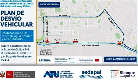 Este Domingo Se Inicia Plan De Desv O En La Av Faucett Por Obras De