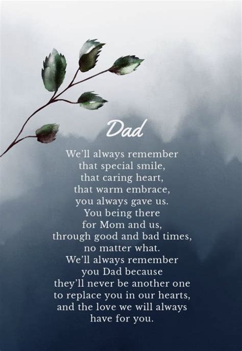 For Dad Memorial Poem Plaque Zazzle Artofit