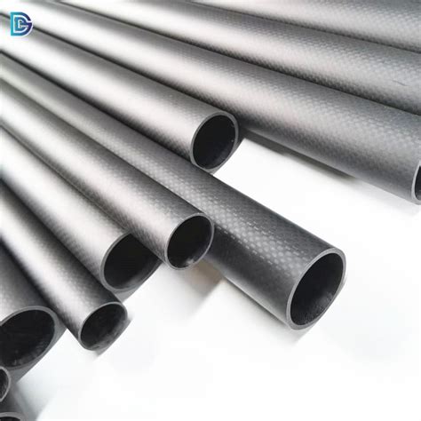 China Factory K Plain Twill Carbon Fiber Tube Matte Glossy Custom