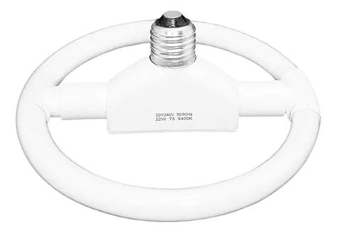 Lâmpada Fluorescente Circular 22w Bivolt E27 Frio 50 Peças Frete grátis