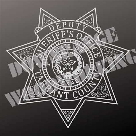 Tarrant County Sheriff S Office Badge Etsy