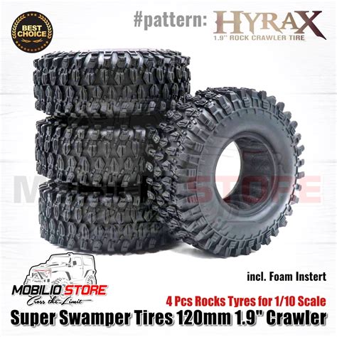 Jual Ban Wheel RC Crawler 1 9 Super Swamper Tires 120mm With Foam