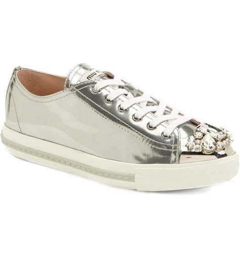 Miu Miu Jeweled Sneaker Women Nordstrom