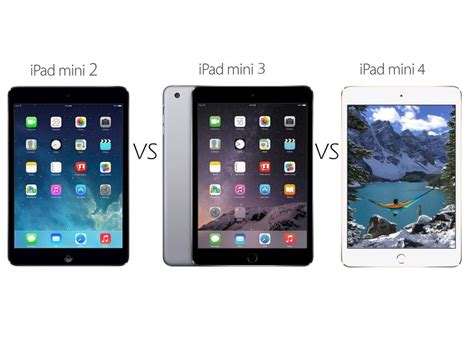 Ipad Mini 2 Vs Ipad Mini 3 Vs Ipad Mini 4 Comparison What’s The Difference Between Apple’s