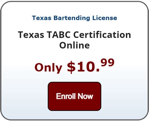 Texas Tabc Certification Requirements For Bartenders Servers