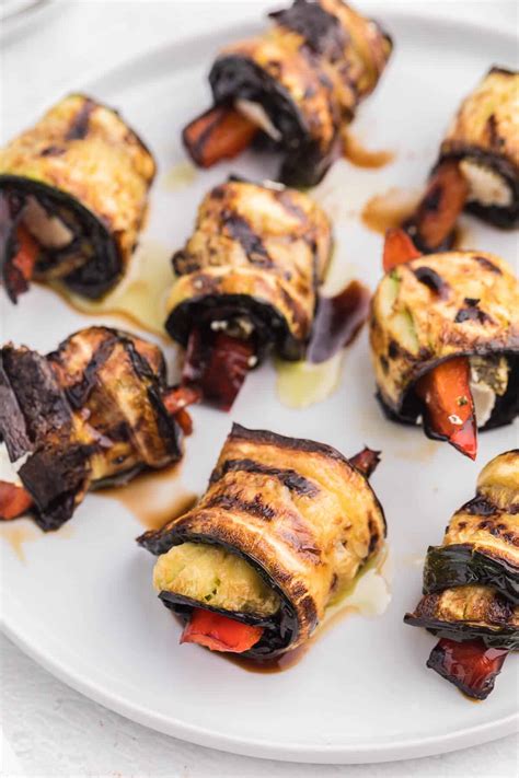 Grilled Zucchini Roll Ups Recipe Simply Stacie