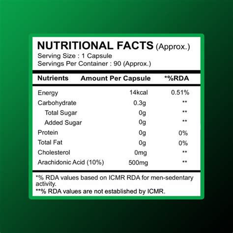 ARACHIDONIC ACID CAPSULE – Get Peak Force