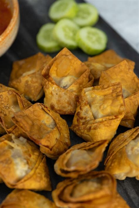 Crispy Air Fryer Wontons With Pork Filling Cooking With Nart