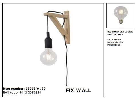 Lucide Fix Wall Lamp Light Instruction Manual