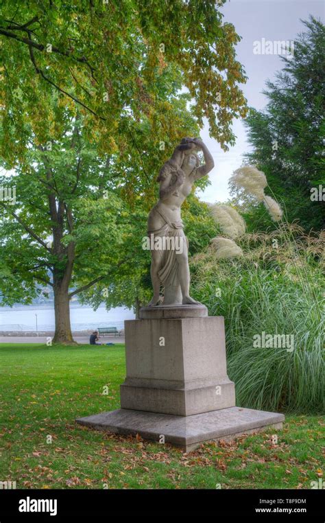 Switzerland, Geneva, Swiss Confederation, in the park my rest on the ...