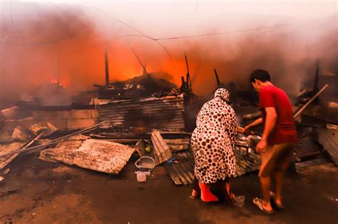 FOTO Kebakaran Hebat Hanguskan Permukiman Di Pasar Kambing Tanah Abang