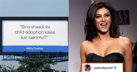 Sushmita Sen Replies To Hoarding About "Child Adoption Without Marriage ...