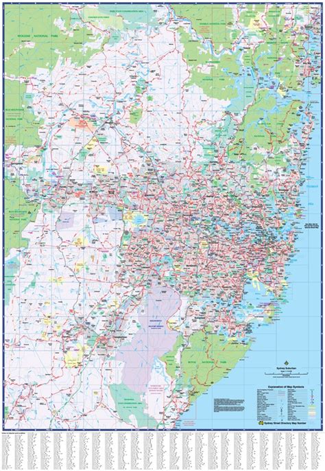 Sydney Suburban Wall Map Ubd Laminated Carto Graphics Blog