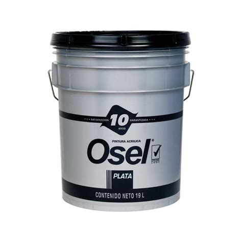 Pintura Vinilic Mate Osel Plata Blanco 1221q 19 L 1221q Materiales