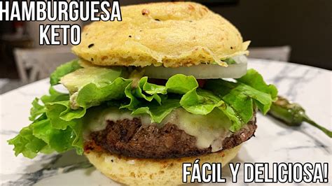 HAMBURGUESA KETO PAN DE 90 SEGUNDOS DIETA KETO DIETA CETOGÉNICA