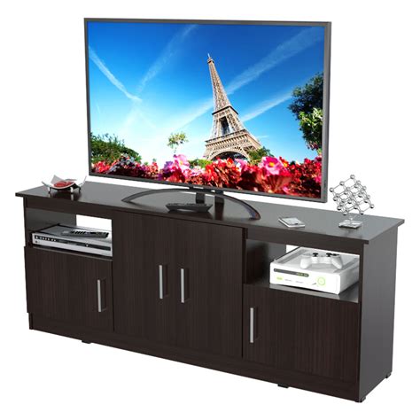 Inval Contemporary 60 Flat Screen Tv Stand Espresso Wengue