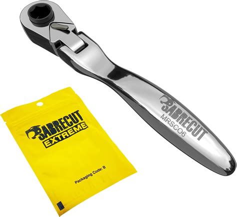 1 X SabreCut MRSC06 Flex Head Mini Micro Ratchet 1 4 6 3mm HEX 1 4