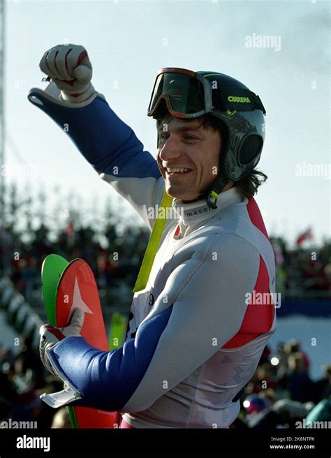 Gunnar Lier Ntb Happiness Gesticulation Olympics Ski Jump Alone Hi Res