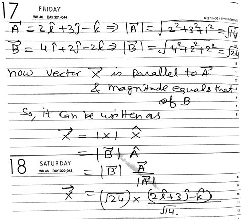 A 2i 3j K B 4i 2j 2k Find A Vector X Parallel To A But Has The