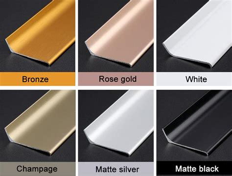 Anodized Black Aluminium Skirting Board Profile