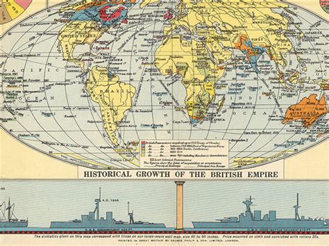 British Empire Map 1922british Colonial British Etsy